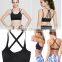 Yoga Sports Bra No Rims Padded Push Up Racerback Fitness Tank Top
