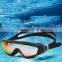 New UV protective silicone competitive swim goggles with adjustable strap