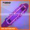 4 wheels cruiser customised color led light wheels skateboard for Indian market