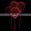 3D Optical Illusion Ballon Night Lamp Night Light 10 Colorful LEDs Ultra-thin Acrylic Light Panel AA Battery or DC 5V