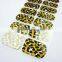Free Sample Custom Silver Foil Nail Wraps Metallic Nail Polish Strips Waterproof Nail Art Design Factory