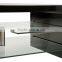 TV-3006 High Gloss Top TV Stand with Clear Glass Shelves