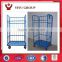 vertical two front door collapsiblelogistics trolley, hand push moving cart