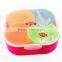 100% BPA FREE Leak-proof 4 Compartment Plastic Snack Box With Lid