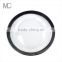 Wholesale Fancy Events and Catering Gold Silver Rimmed Glass Wedding Charger Plate