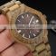 2016 Fashion quartz bamboo wood watch mens wooden watches