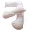 U and J Shape Body Pregnancy Maternity Removable Pillow With 100% Cotton Zipper Cover -White