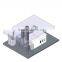 JF 2 in 1 spray booth painting line big air volume 8 meter for car repair shop