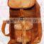 Real leather back pack bags/pure leather vintage ruck sack bags from india