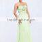 Glamourous Green Strapless Floor Length Long Dress With Appliqued And Beaded Plus Size Evening Dress In Guangzhou