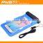 2015 PNEXE New Arrival 20m deepth available eco-friendly pvc mobile phone waterproof bag with armlet and lanyard