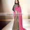 Pink Georgette Traditional Saree For Shop