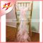 New cheap curly willow fancy elegant chiffon chair cover