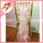 New cheap curly willow fancy elegant chiffon chair cover