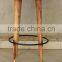 Wooden Bar Stools with Leather Seats, Brown Round Backless Bar Stools With Leather Seat And Wooden Legs For Kitchen Furniture Id