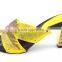 High heel women slipper colorful rhinestones decoration sandals for young lady