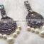 antique pearl droplet earrings