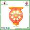 solar magnetic portable led road safety flashing light