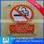 2017 POP clear wall mounted acrylic warning sign holder