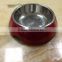 Custom logo factory direct sale stainless steel raised pet bowls