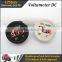 black white battery Waterproof Voltage meter for Car Marine