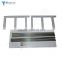 Large rectangular modern white leather bench with shoes storage rack Eco-Friendly