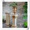 Polyresin Golden Europe Style Wedding Decoration Square Pillars Design