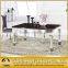Mirror Sivler Stainless Steel 20mm Marble Dining Table Set