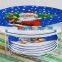 5PCS Christmas Ceramic Cake Plates With Rack,Porcelain With Decal