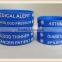 Medical Alert Blue Surgical Grade Silicone Rubber Bracelet Wristband Emergency
