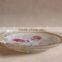 Patterned glass plate/Glass dinner plates/wholesale clear glass plates