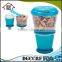 NBRSC Dispenser/Milk/Snack Cup With Food Grade Cereal To Go With Spoon For Available Colors
