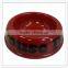 Promoted plastic per bowl with rubber ring, personalized melamine dog bowl