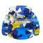 Boys Bright Blue Colour Hooded Anorak With Slant Zipper Childrens Winter Windproof Jacket