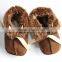 CX-SHOES-01 Genuine Sheared Sheep Leather Child Shoes