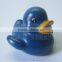 8cm cheap floating blue rubber duck ,promotional blue duck, blue bath duck with logo imprint