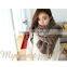 Autumn and winter wear korean style mohair warm long style solid fashion knit lovely scarf girl hijab scarf