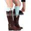 Factory Best Selling New Design Buttons Crochet Women Lace Boot Cuffs