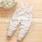 2017 new arrival high waist organic cotton baby pants