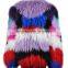 YRFUR YR011 Multi color Latest Fashion Style Top Quality Mongolia Fur Jacket Chic Block Tibet Lamb Fur Garment