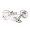sliver symbol cufflinks simple style for mens