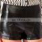 Perforated Faux Leather Shorts CSS0050