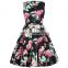 Kate Kasin Children Girls Sleeveless Round Neck Vintage Retro Cotton Floral Pattern Kids Summer Dress kKK000250-7