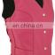 pink ladies leather vest / Leather vest/ Red Leather vest / Motorcycle ladies sexy vest