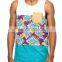 100% polyester fabric dry fit sport running singlet/ wholesale men tank tops