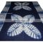 Indian Hand Quilted Shibori Indigo Blue Kantha Quilt Throw Cotton Indian Bedspread Wholesale