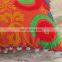 Pom Pom Vintage Suzani Cushion Cover Embroidered 16x16'' Indian Pillow Case Cu22