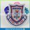 die-cut shape high quality school woven badge woven patch for kids personal woven badge for cloth