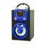 Portable Spot Speaker with Double Karaoke and Colorful Light in Party