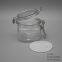 wide mouth 200ml 200g square empty plastic cosmetic packaging jar and bottle with rubber seal for skin care cream